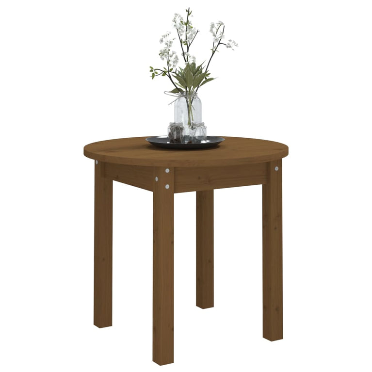 Salontafel Ø 45x40 cm massief grenenhout honingbruin MeubelReus