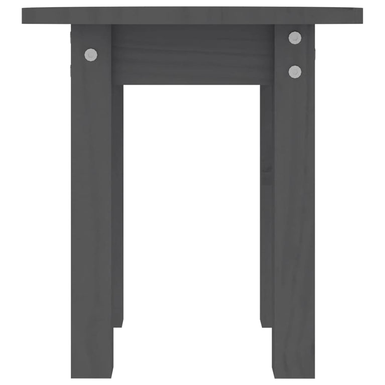 Salontafel Ø 35x35 cm massief grenenhout grijs MeubelReus