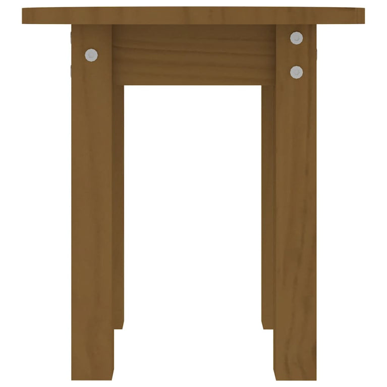 Salontafel Ø 35x35 cm massief grenenhout honingbruin MeubelReus