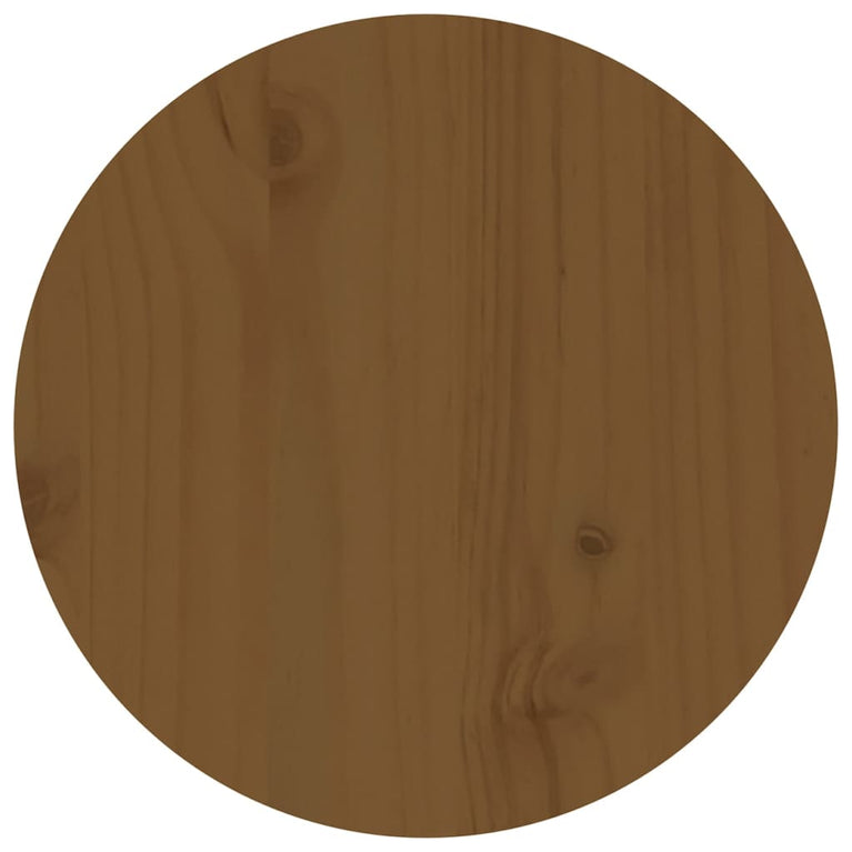 Salontafel Ø 35x35 cm massief grenenhout honingbruin MeubelReus
