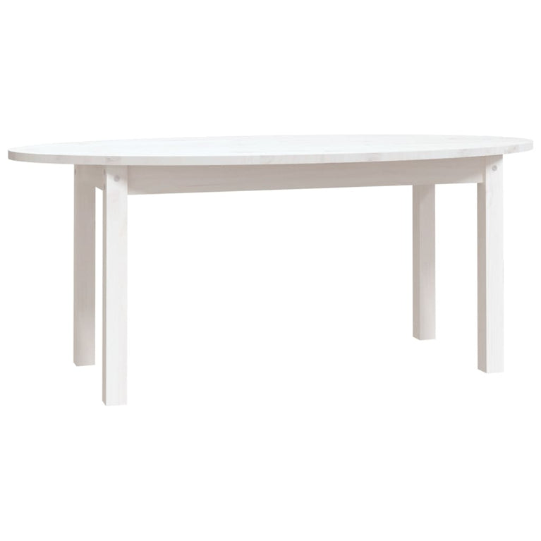 Salontafel 110x55x45 cm massief grenenhout wit MeubelReus