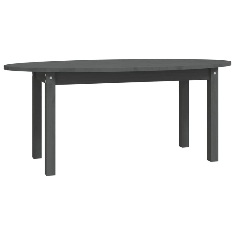 Salontafel 110x55x45 cm massief grenenhout grijs MeubelReus