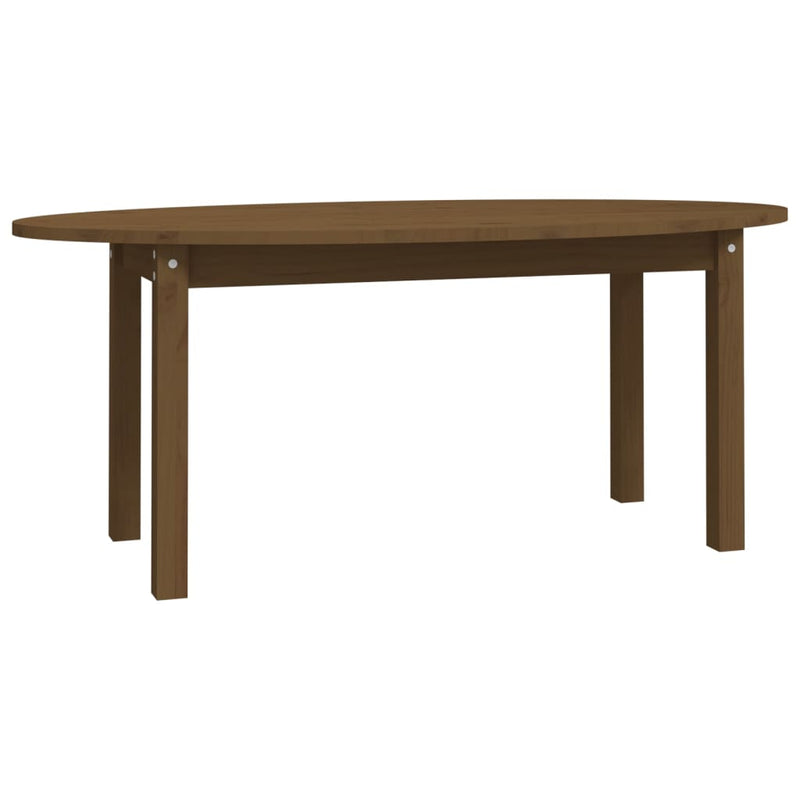 Salontafel 110x55x45 cm massief grenenhout honingbruin MeubelReus