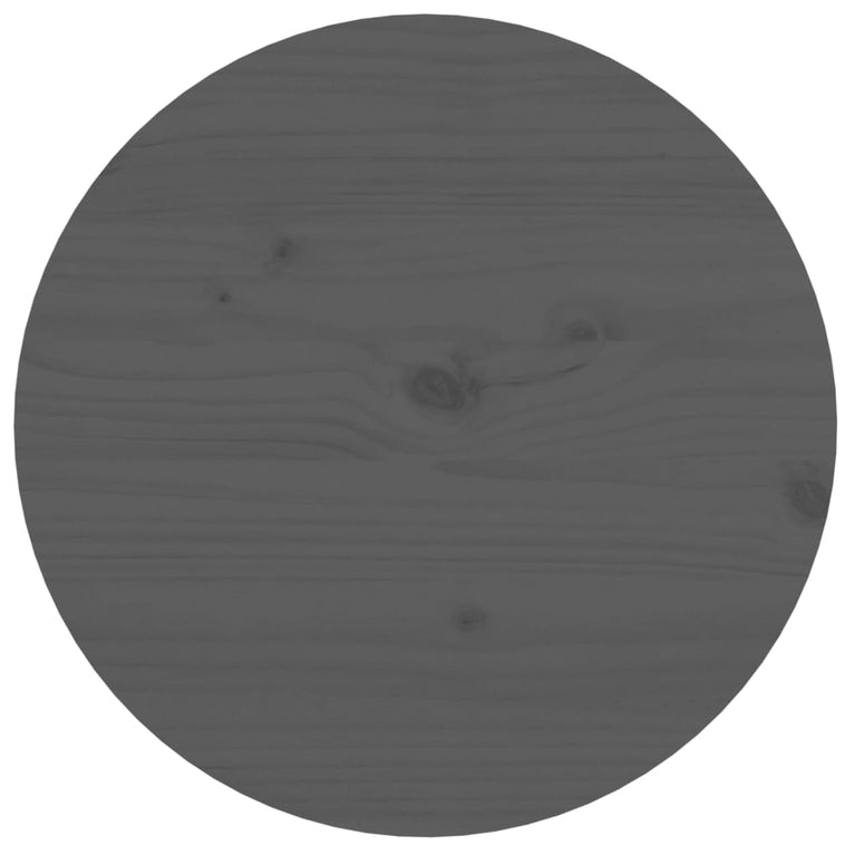 Salontafel Ø 55x60 cm massief grenenhout grijs MeubelReus