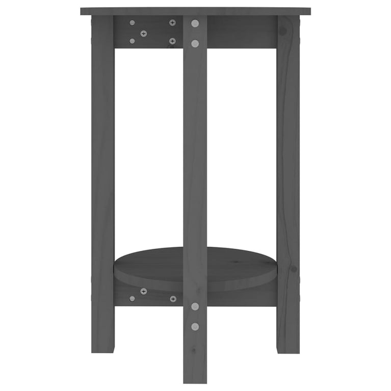 Salontafel Ø 40x60 cm massief grenenhout grijs MeubelReus