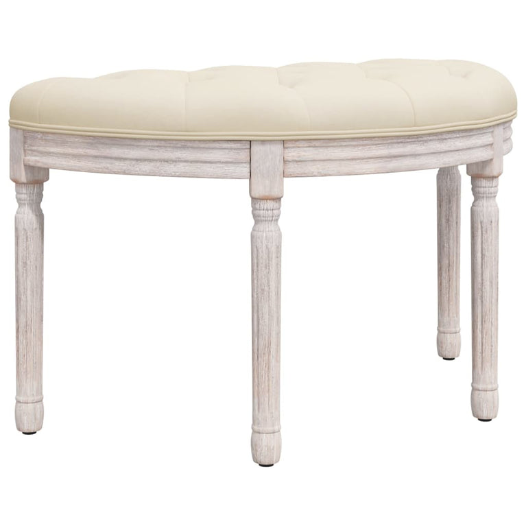Bankje 81,5x41x49 cm linnen beige MeubelReus