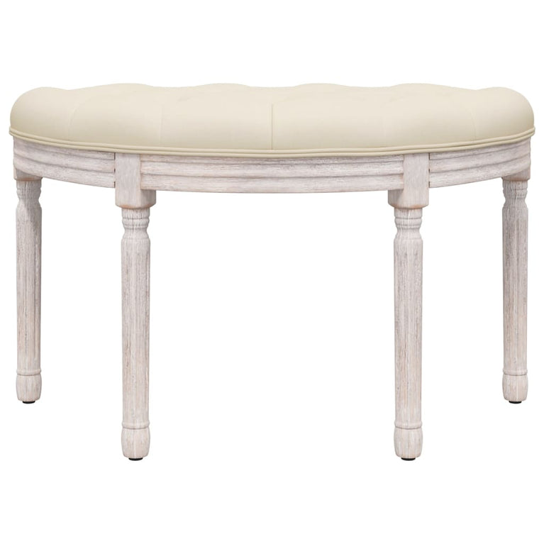 Bankje 81,5x41x49 cm linnen beige MeubelReus
