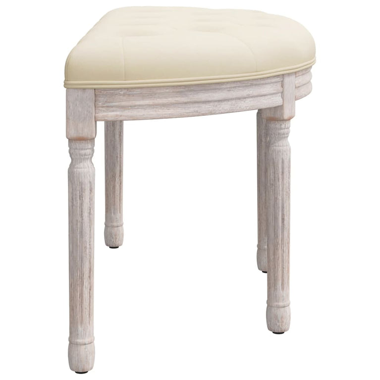 Bankje 81,5x41x49 cm linnen beige MeubelReus