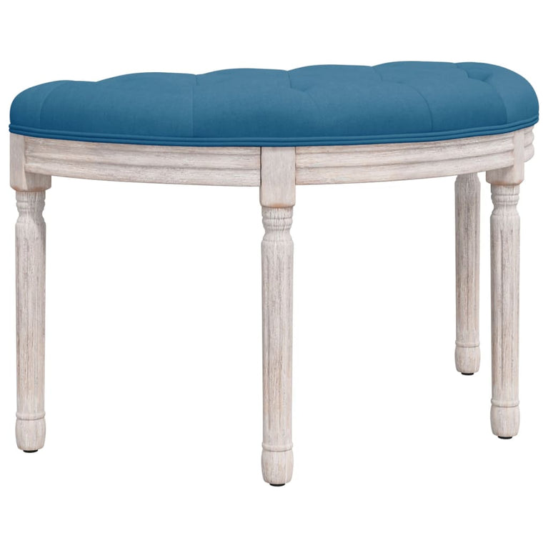Bankje 81,5x41x49 cm fluweel blauw MeubelReus
