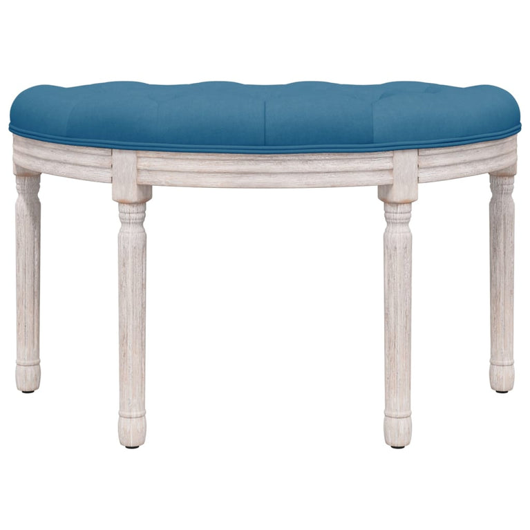 Bankje 81,5x41x49 cm fluweel blauw MeubelReus