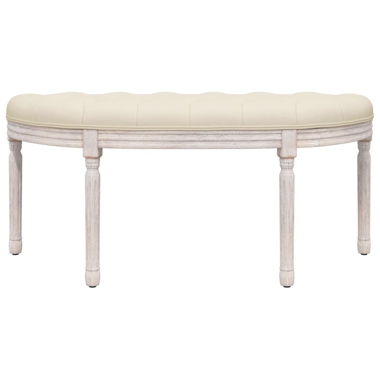 Bankje 81,5x41x49 cm linnen beige MeubelReus