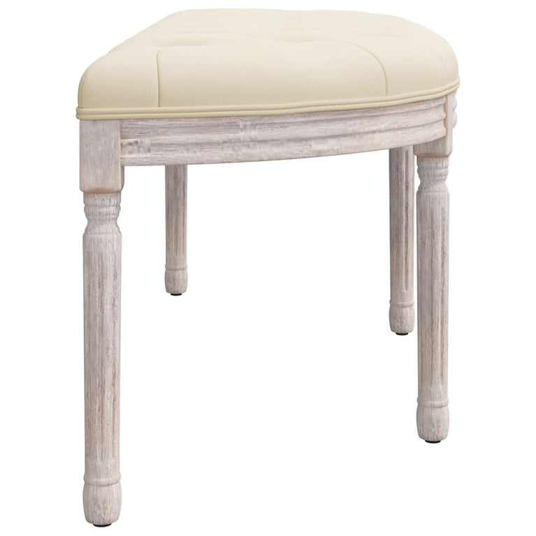 Bankje 81,5x41x49 cm linnen beige MeubelReus