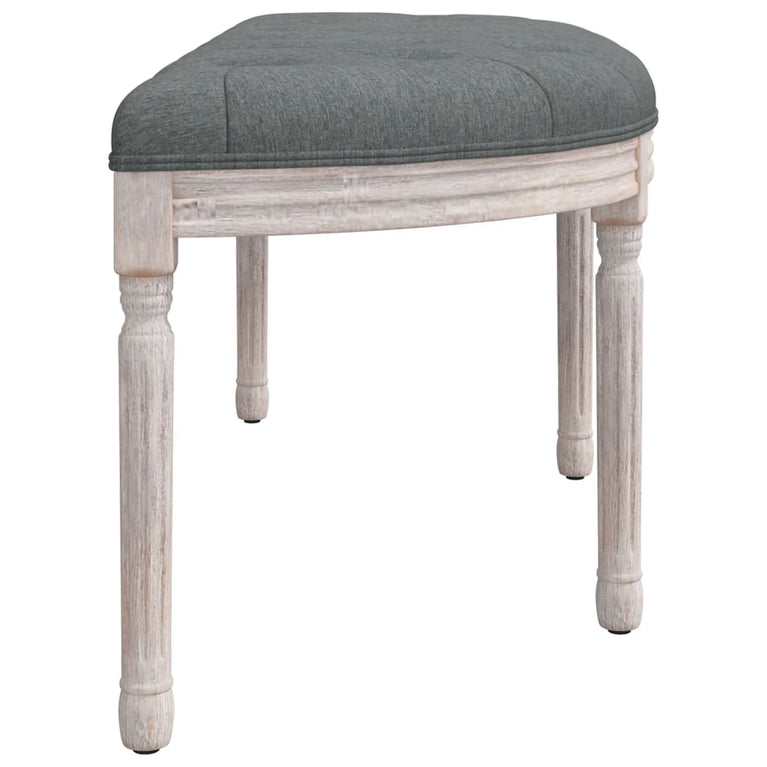 Bankje 110,5x45x49 cm stof donkergrijs MeubelReus