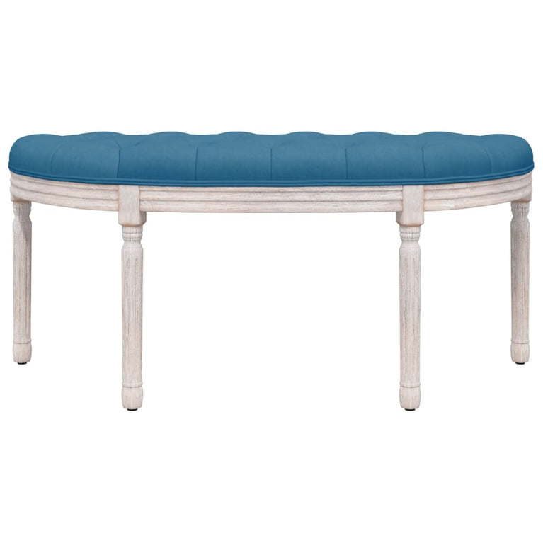Bankje 110,5x45x49 cm fluweel blauw MeubelReus