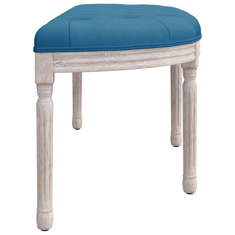Bankje 110,5x45x49 cm fluweel blauw MeubelReus