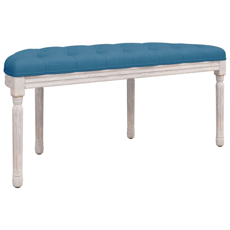 Bankje 110,5x45x49 cm fluweel blauw MeubelReus