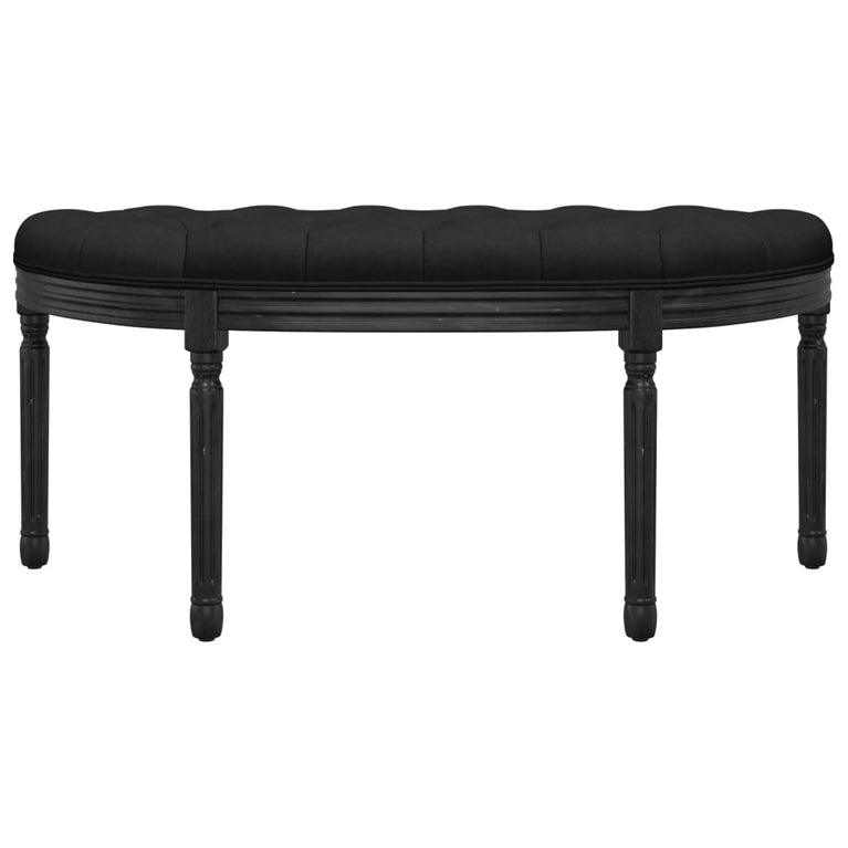 Bankje 110,5x45x49 cm fluweel zwart MeubelReus