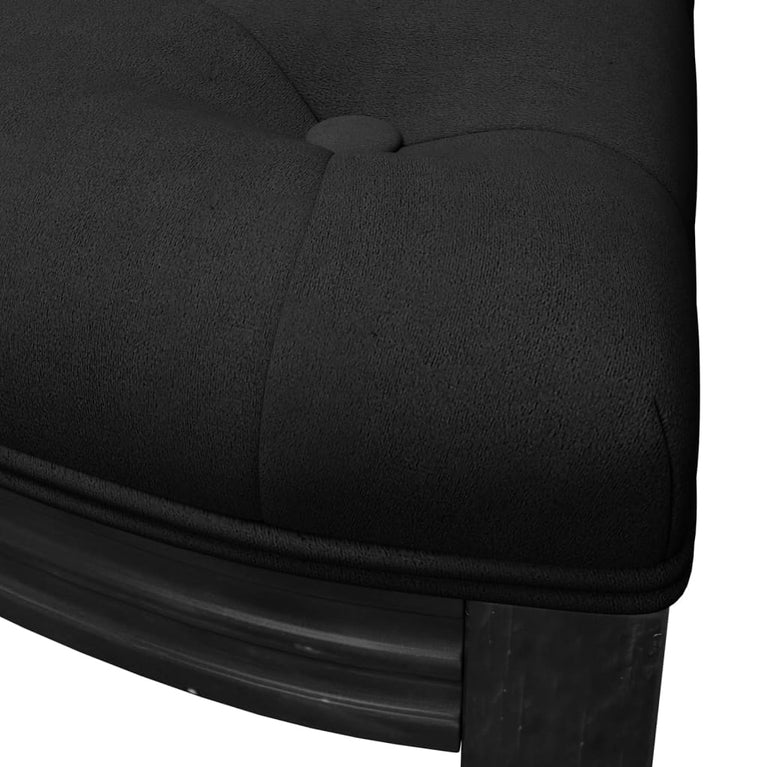 Bankje 110,5x45x49 cm fluweel zwart MeubelReus