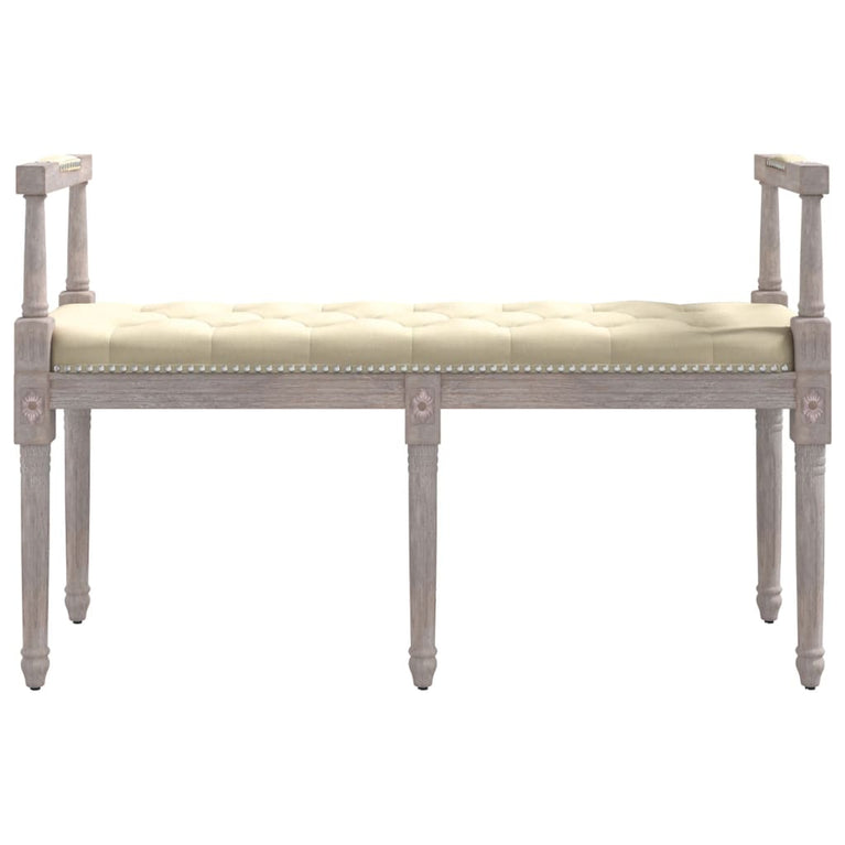 Bankje 110x40x70 cm linnen beige MeubelReus