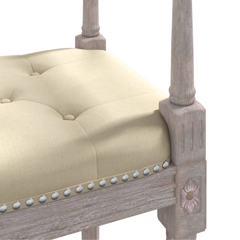 Bankje 110x40x70 cm linnen beige MeubelReus