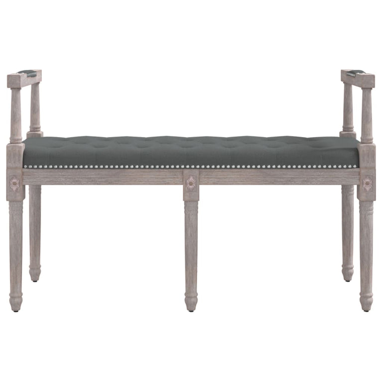 Bankje 110x40x70 cm stof donkergrijs MeubelReus