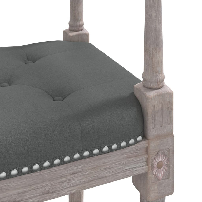 Bankje 110x40x70 cm stof donkergrijs MeubelReus