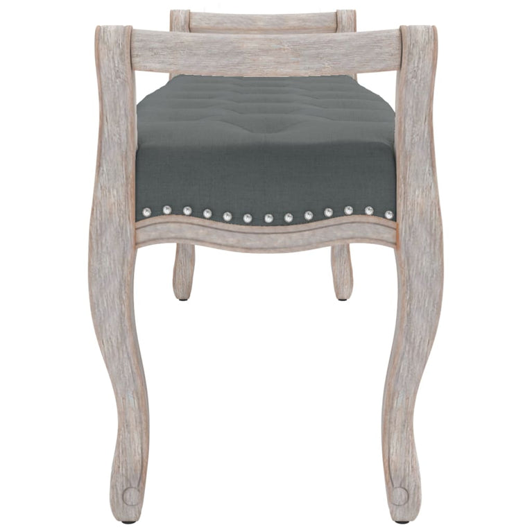 Bankje 110x45x60 cm stof donkergrijs MeubelReus