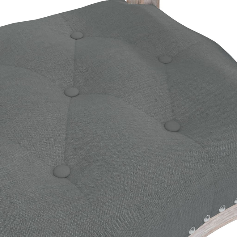Bankje 110x45x60 cm stof donkergrijs MeubelReus