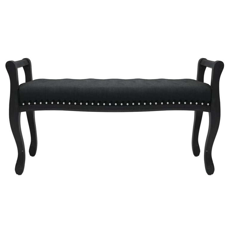Bankje 110x45x60 cm fluweel zwart MeubelReus
