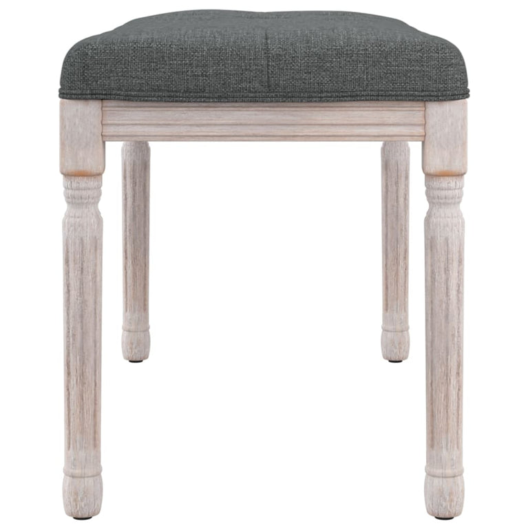 Bankje 80x40x49 cm stof donkergrijs MeubelReus