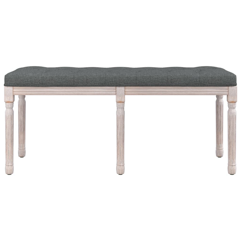 Bankje 110x40x49 cm stof donkergrijs MeubelReus