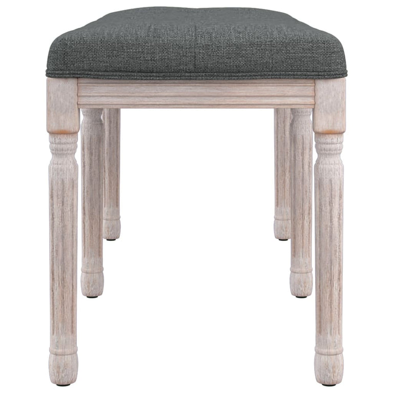 Bankje 110x40x49 cm stof donkergrijs MeubelReus