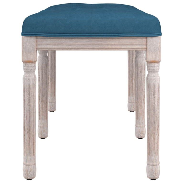 Bankje 110x40x49 cm fluweel blauw MeubelReus
