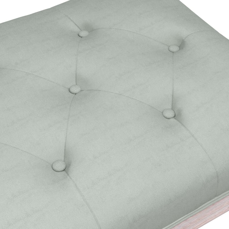 Bankje 110x40x49 cm fluweel lichtgrijs MeubelReus