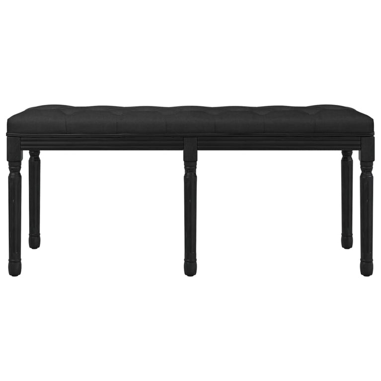 Bankje 110x40x49 cm fluweel zwart MeubelReus