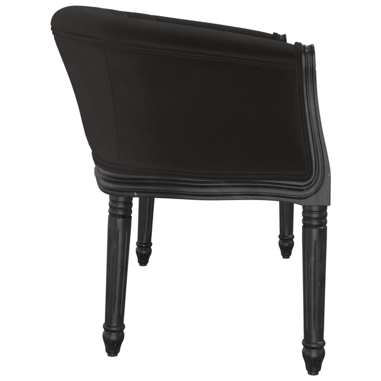 Bankje 98x56x69 cm fluweel zwart MeubelReus