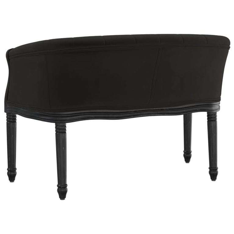 Bankje 98x56x69 cm fluweel zwart MeubelReus