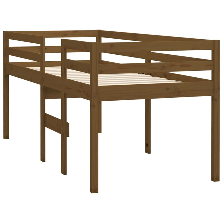 Hoogslaper massief grenenhout honingbruin 90x200 cm MeubelReus