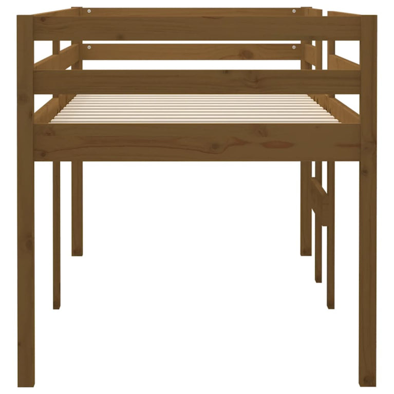 Hoogslaper massief grenenhout honingbruin 90x200 cm MeubelReus