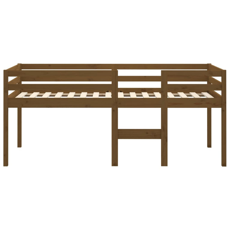 Hoogslaper massief grenenhout honingbruin 90x190 cm MeubelReus