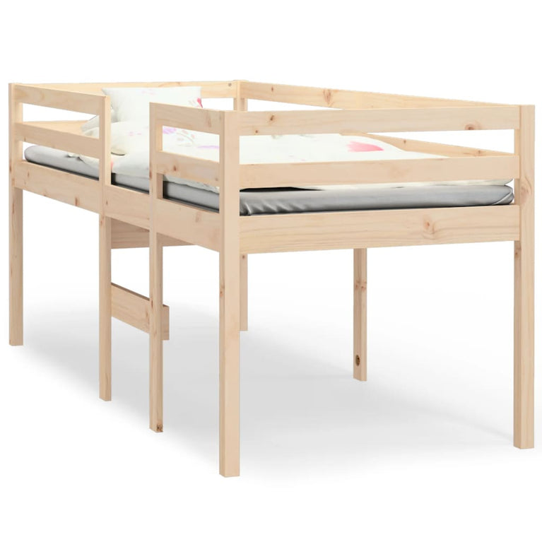 Hoogslaper massief grenenhout 75x190 cm