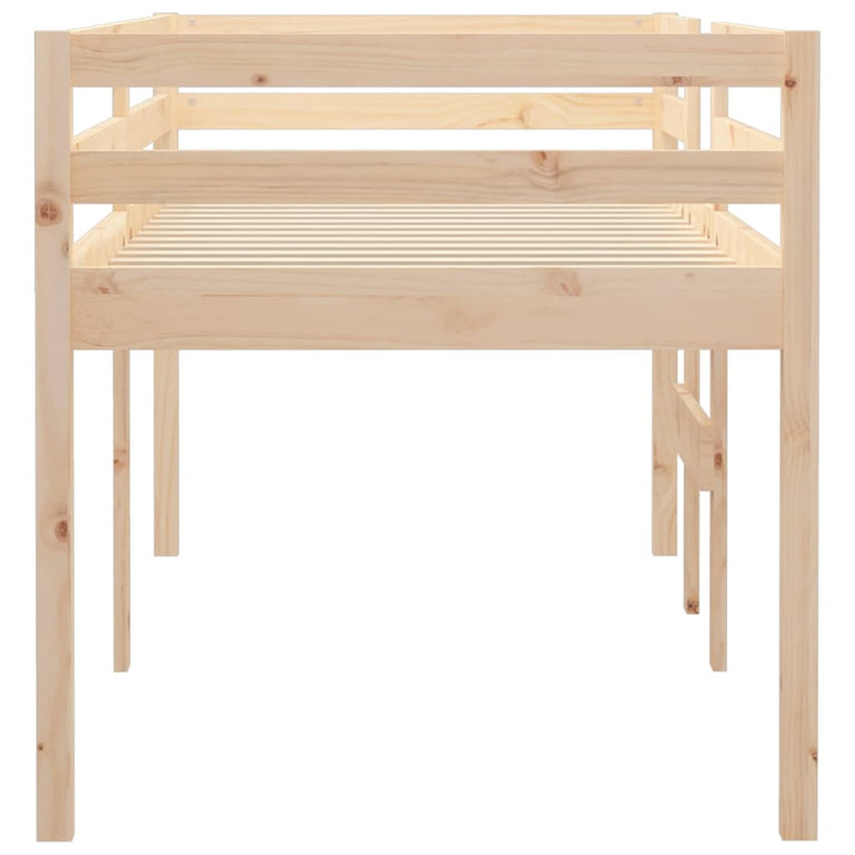 Hoogslaper massief grenenhout 75x190 cm