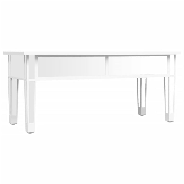 Salontafel gespiegeld 106x45x45 cm bewerkt hout en glas MeubelReus