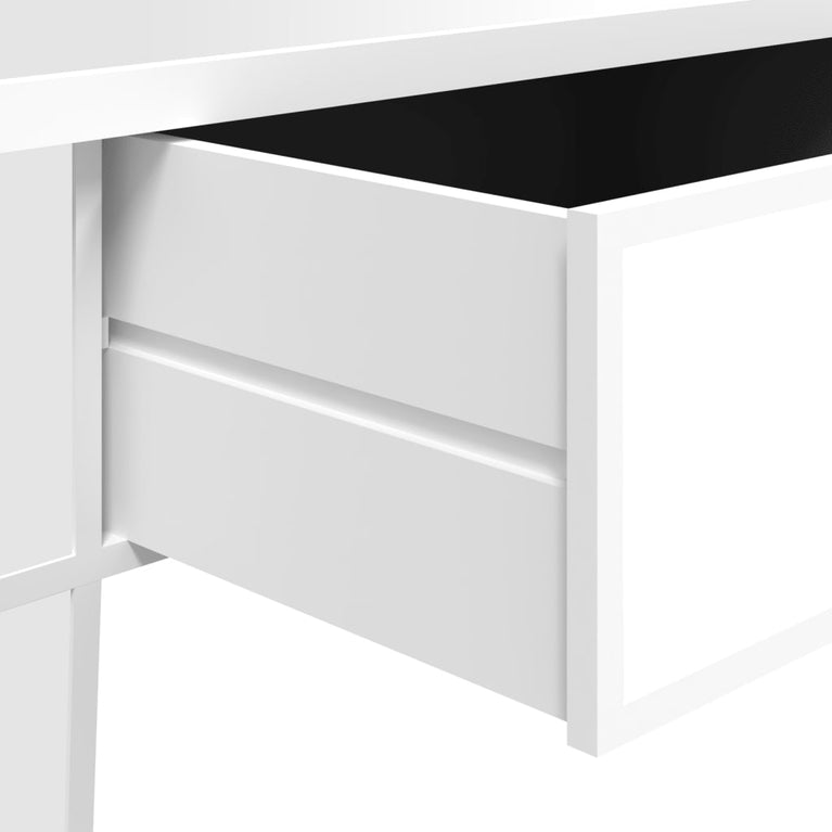 Salontafel gespiegeld 106x45x45 cm bewerkt hout en glas MeubelReus