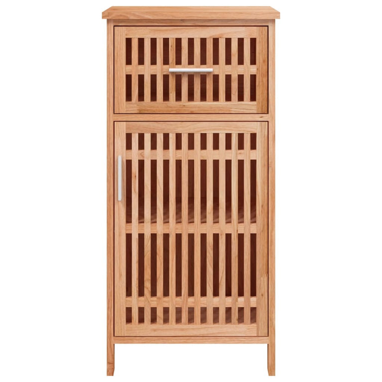 Badkamerkast 42x29x82 cm massief walnotenhout