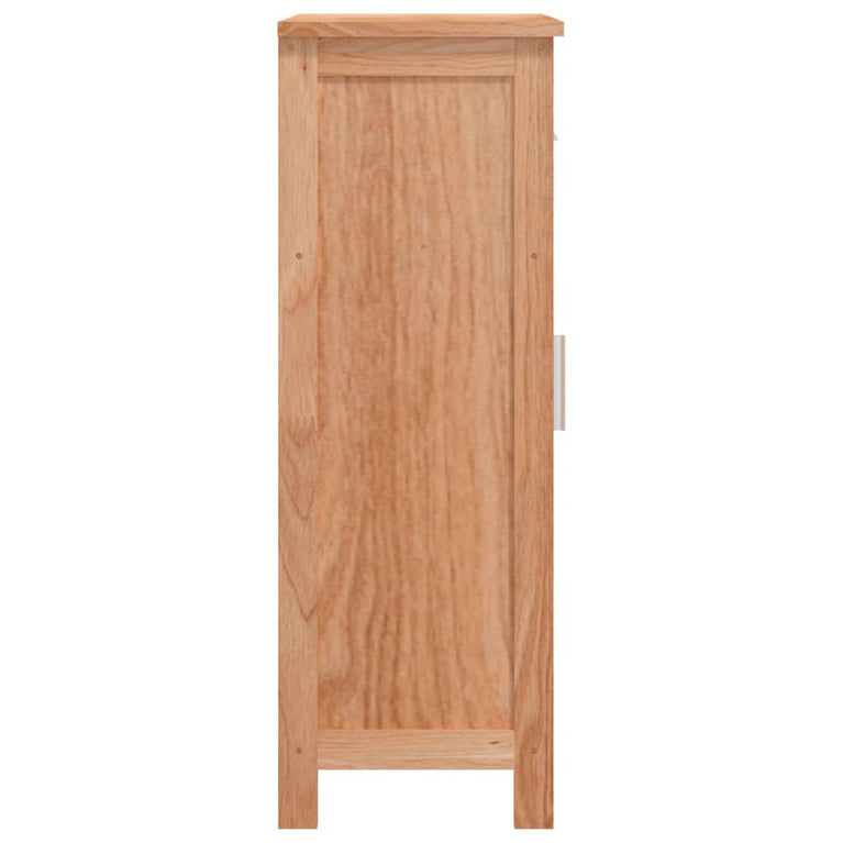 Badkamerkast 42x29x82 cm massief walnotenhout