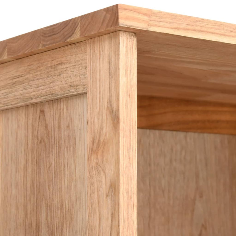 Badkamerkast 42x29x182 cm massief walnotenhout