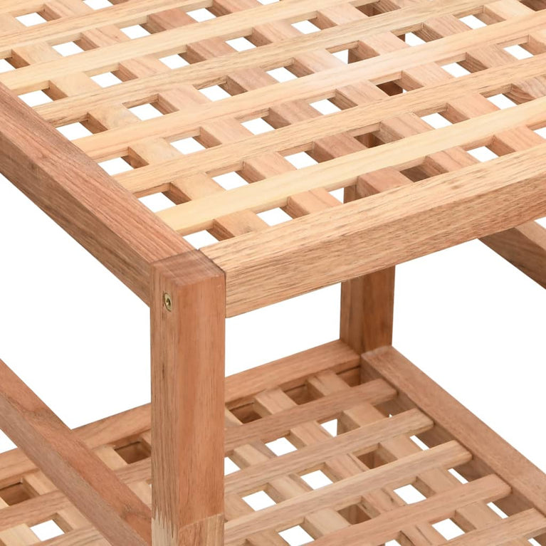 Badkamerrekje 35,5x35,5x79 cm massief walnotenhout MeubelReus