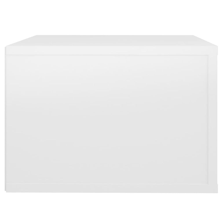 Nachtkastjes 2 st wandgemonteerd 50x36x25 cm hoogglans wit MeubelReus
