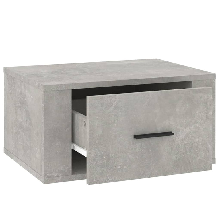 Nachtkastjes 2 st wandgemonteerd 50x36x25 cm betongrijs MeubelReus